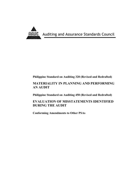 auditing and assurance standards council